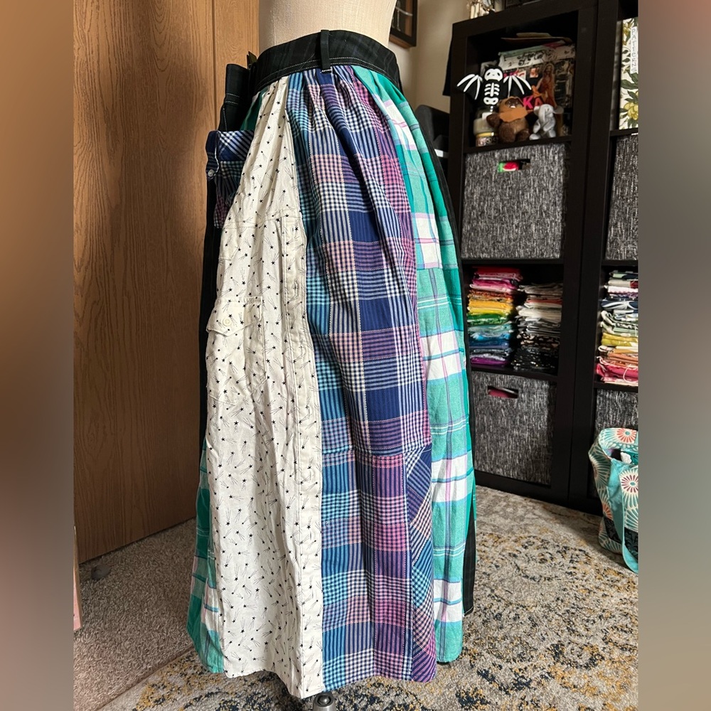 Perfect Patchwork Skirt with Pockets!